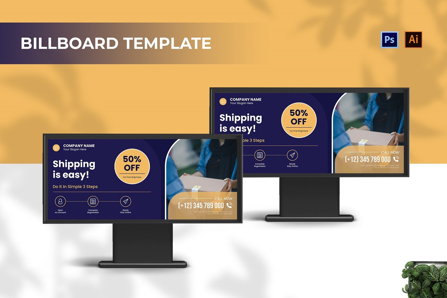 Easy Shipping Billboard Landscape