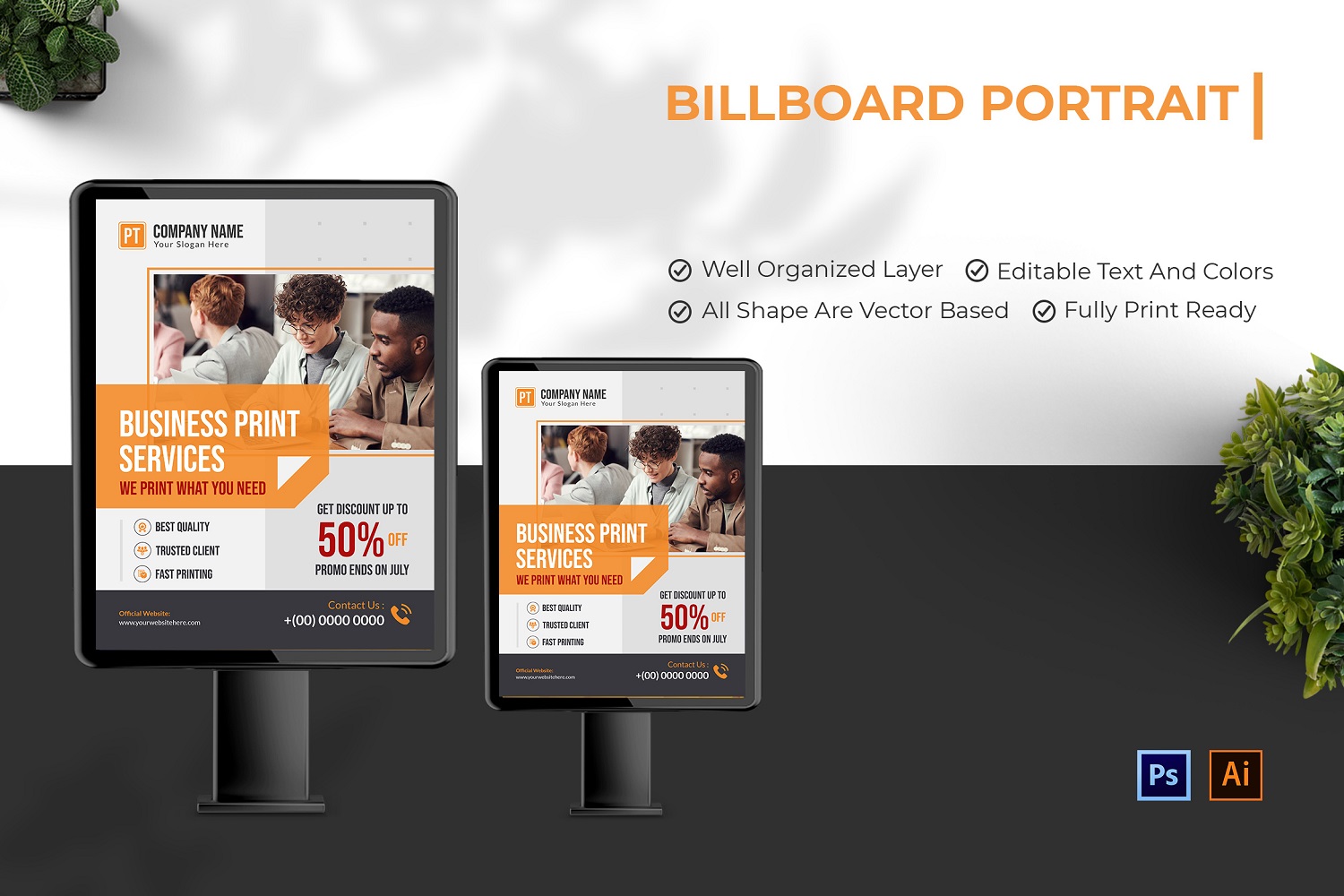 PT Print Services Billboard Portrait
