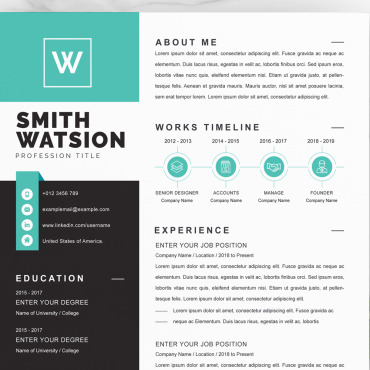 Template Clean Resume Templates 210152