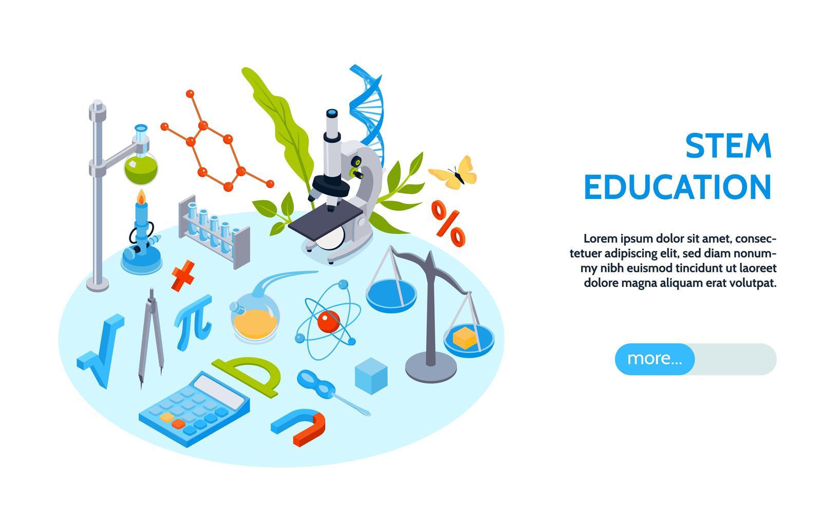 Isometric School Education Horizontal Banner 210303211 Vector Illustration Concept