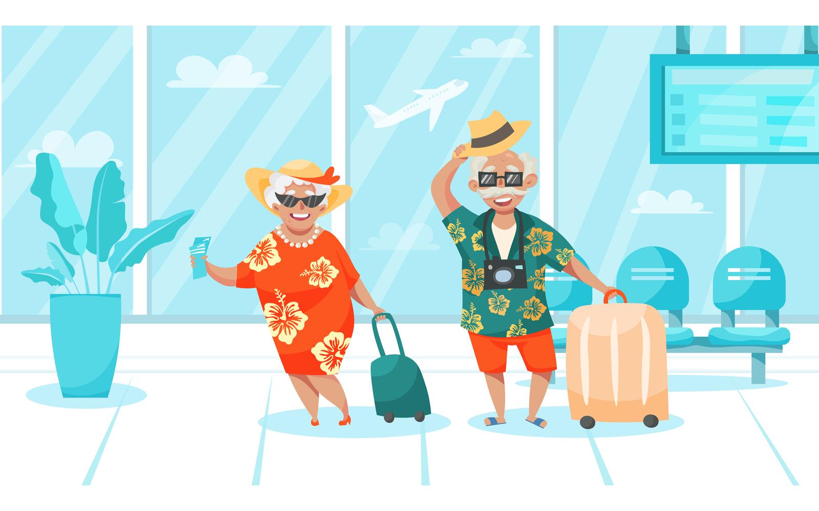 Elderly People Travel 210270604 Vector Illustration Concept