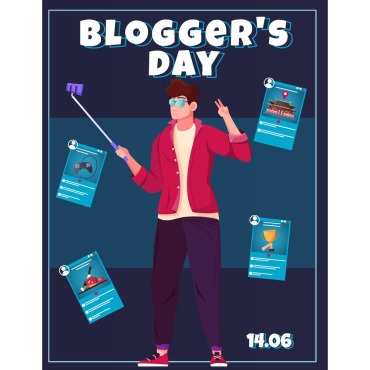 Blogging Vlogging Illustrations Templates 210313