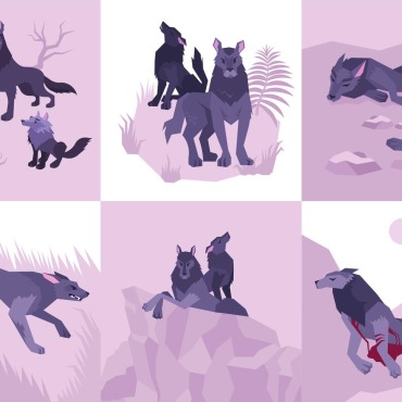 Animal Mowgli Illustrations Templates 210325