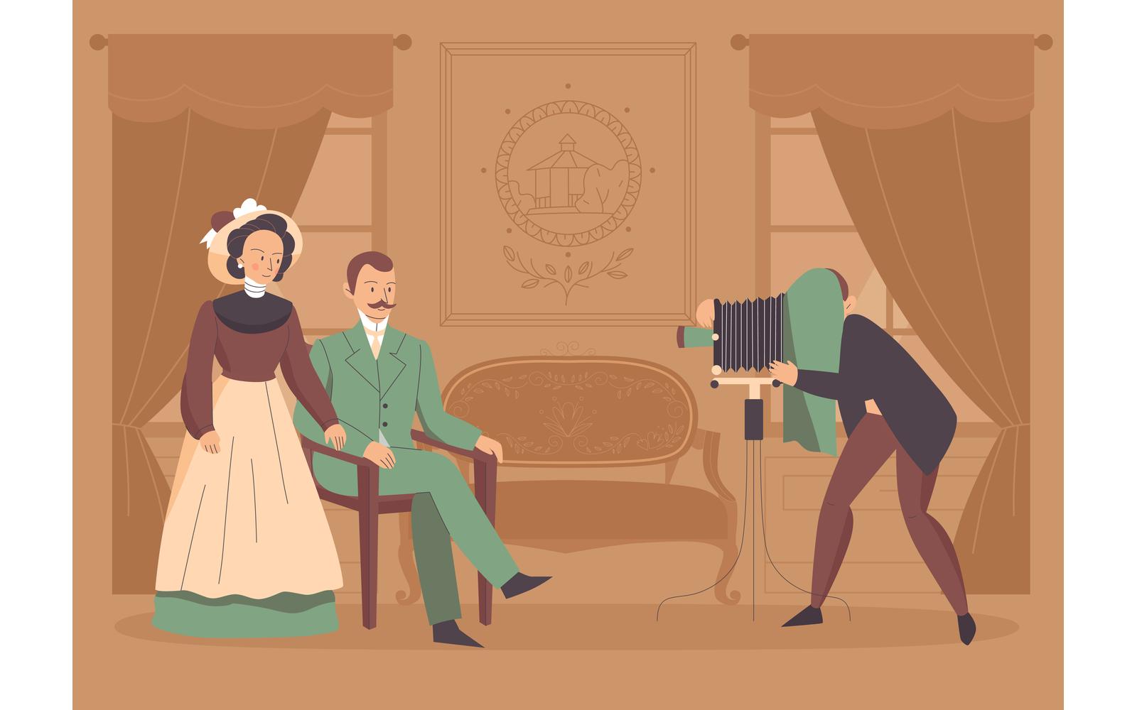 Vintage Photographer 210230512 Vector Illustration Concept