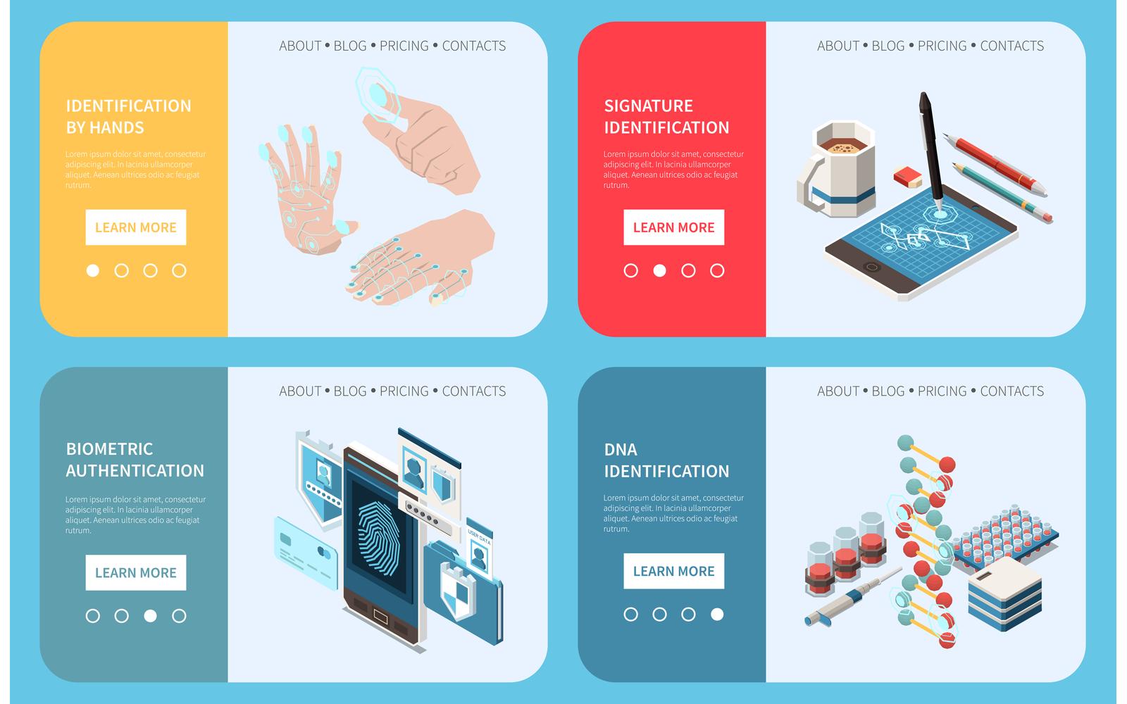 Biometric Authentication Isometric 210210924 Vector Illustration Concept