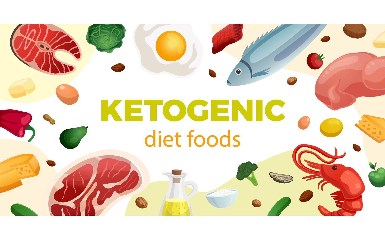 Keto Diet Frame 210200315 Vector Illustration Concept