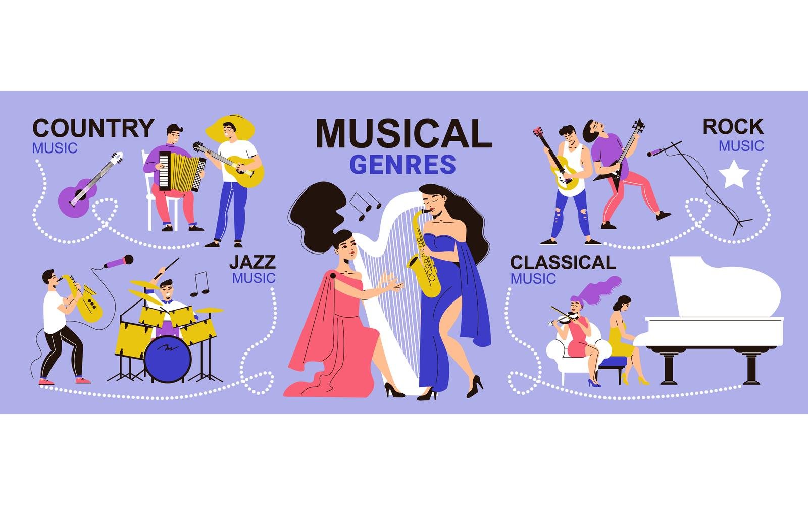 Musicians Infographics 210160540 Vector Illustration Concept