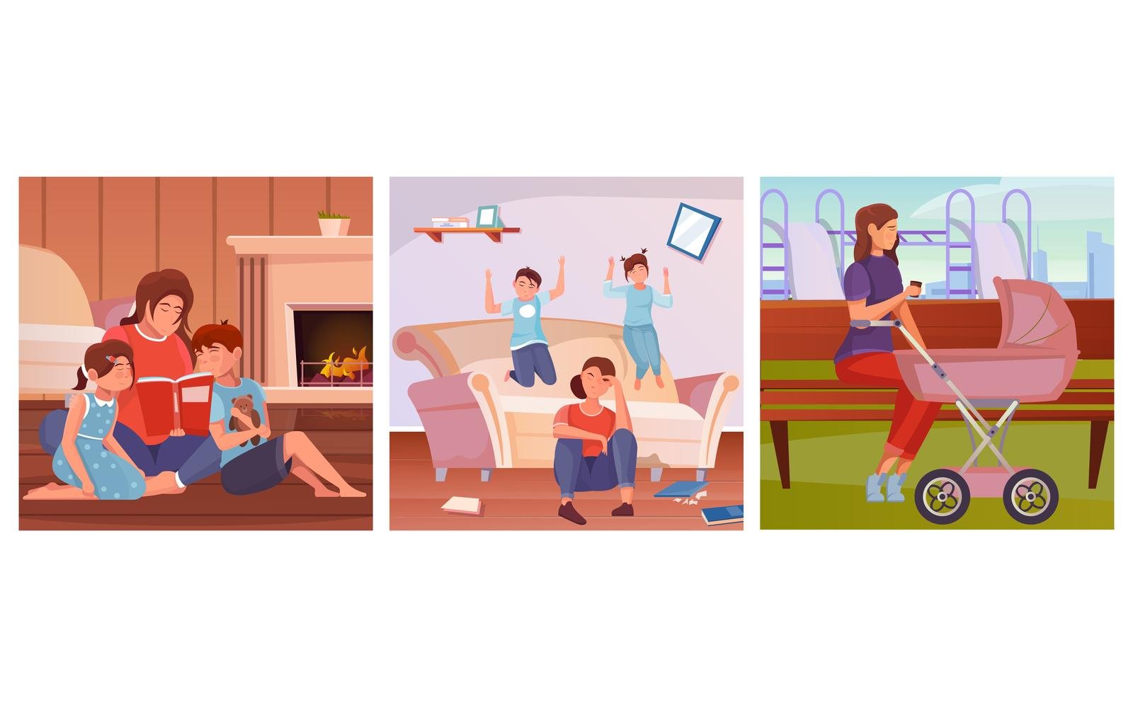 Mother Illustration Flat 210151120 Vector Illustration Concept