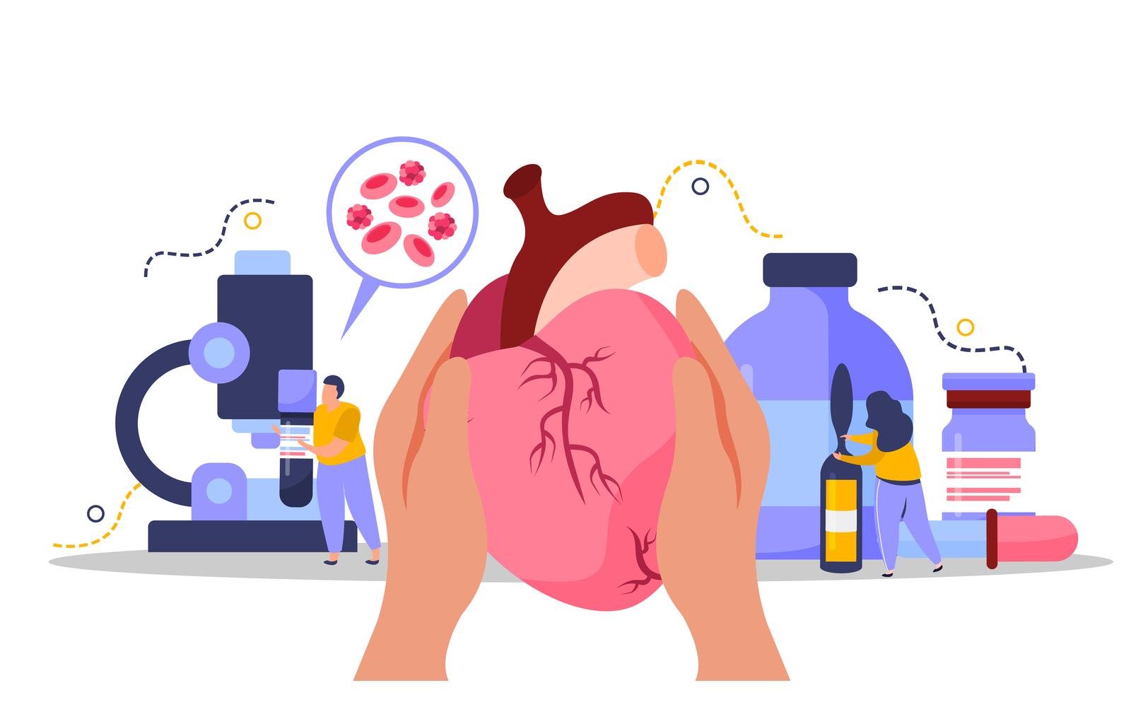 Health Checkup Flat Composition 210140229 Vector Illustration Concept