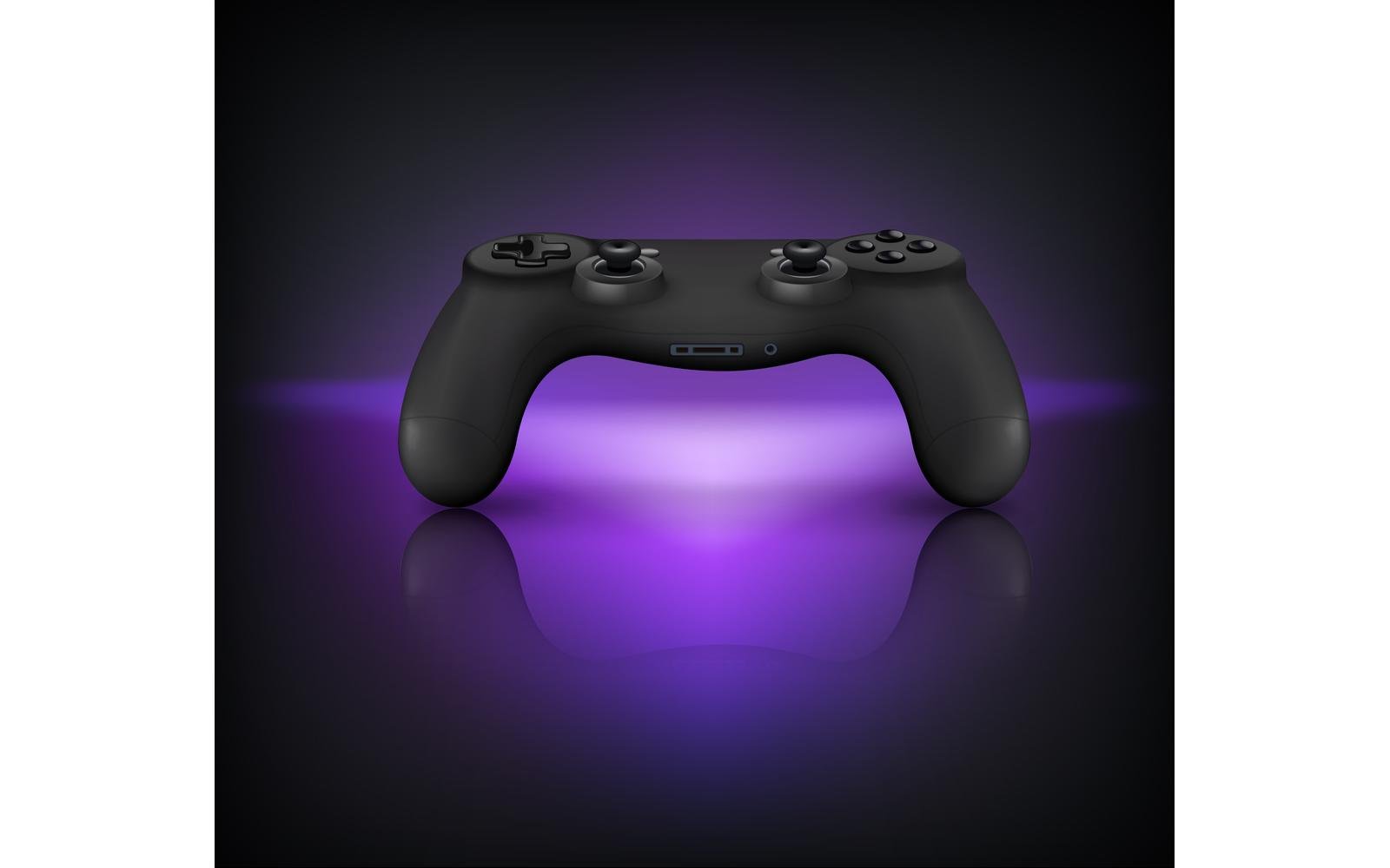 Gamepad Controller Videogames Composition Realistic 3-01 201021106 Vector Illustration Concept