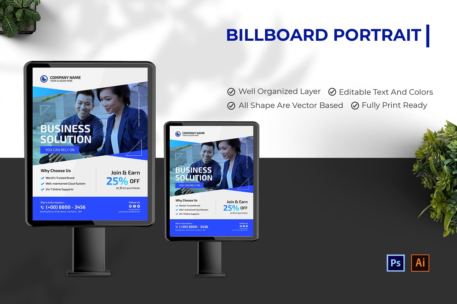 Gradblue Digital Marketing Billboard Portrait