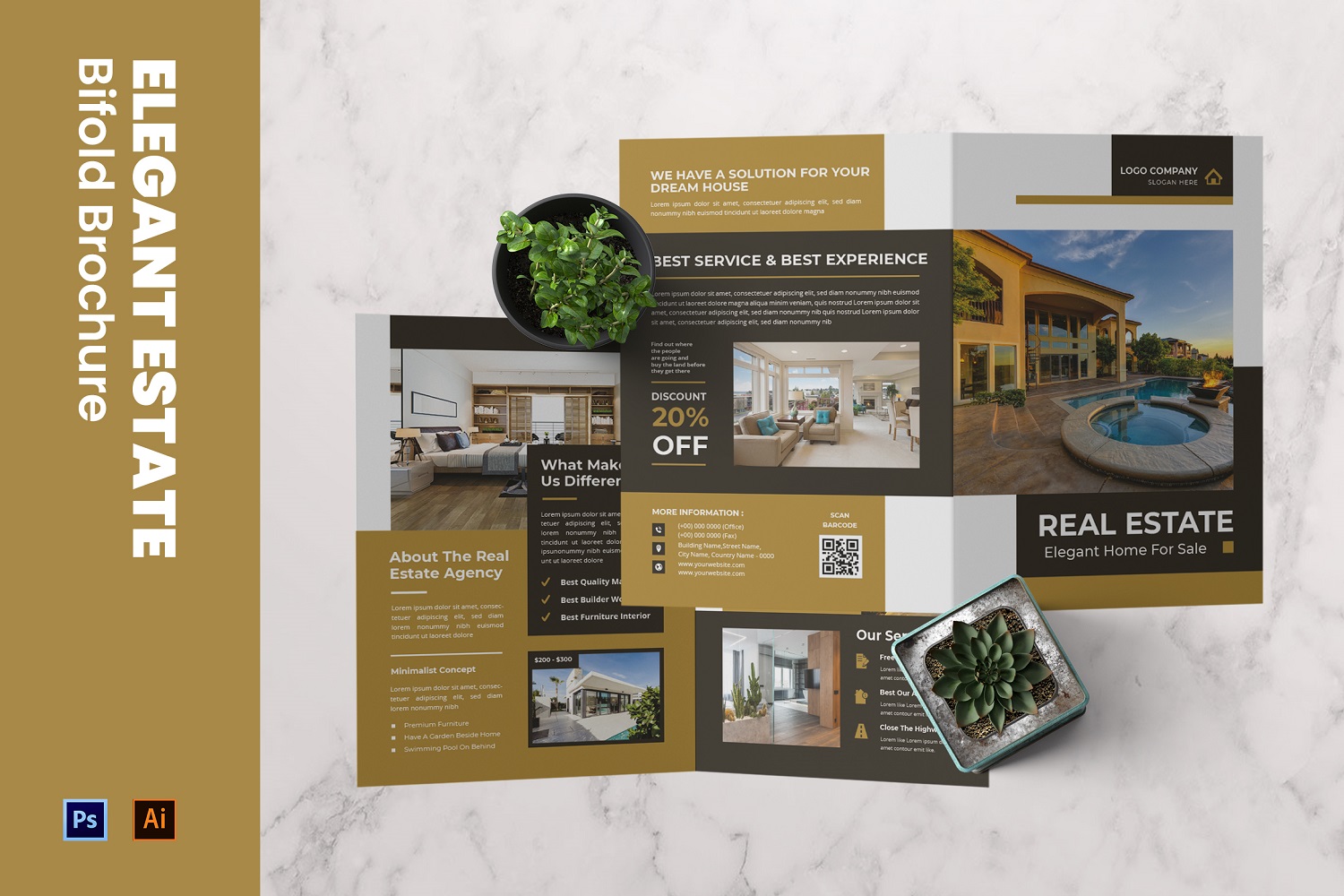 Elegant Estate Bifold Brochure