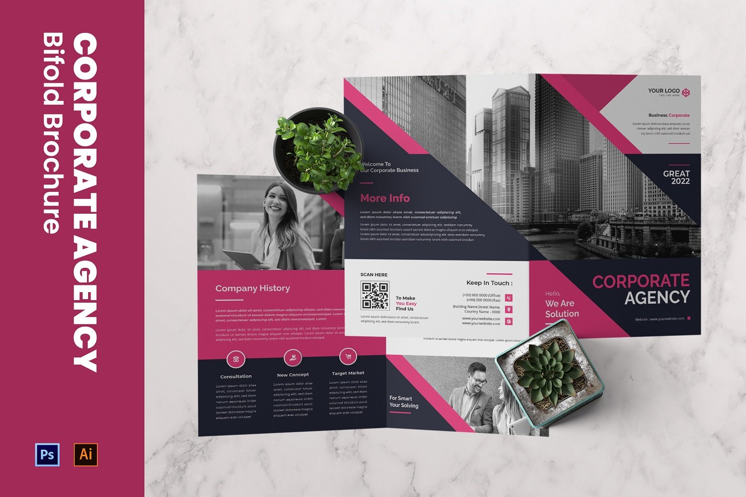 Corporate Agency Bifold Flyer