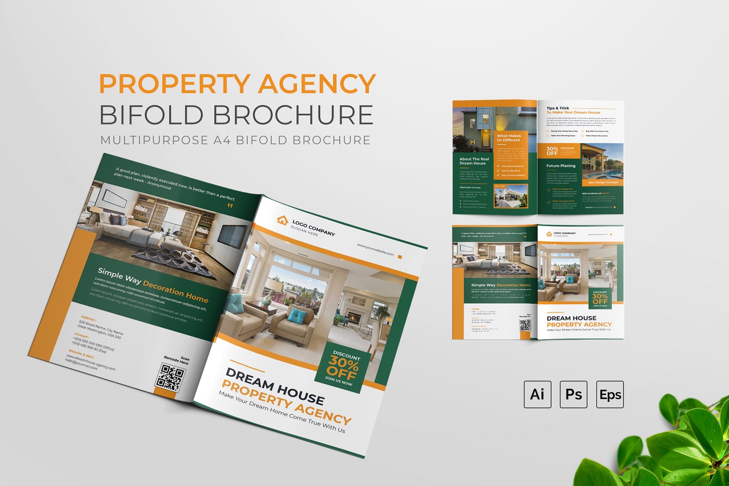 Property Agency Bifold Brochure