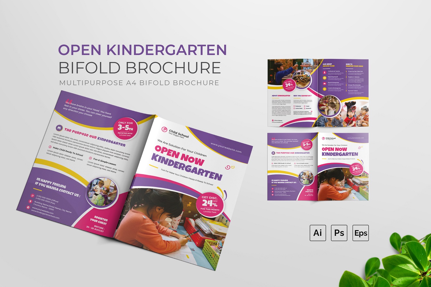 Open Kindergarten Bifold Brochure