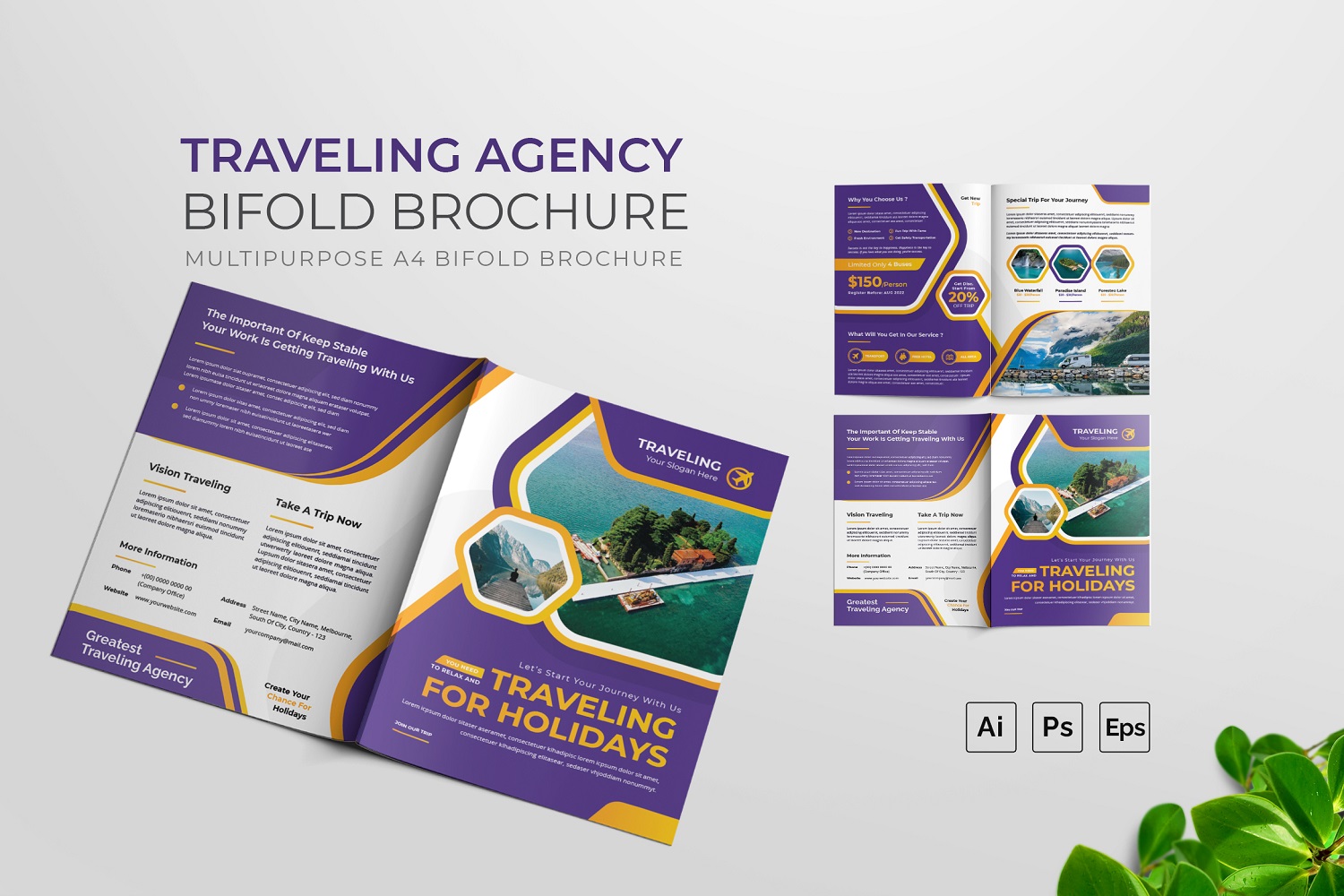 Traveling Agency Bifold Brochure