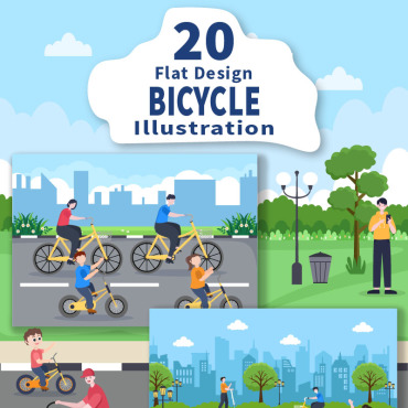 Bike Sport Illustrations Templates 210666