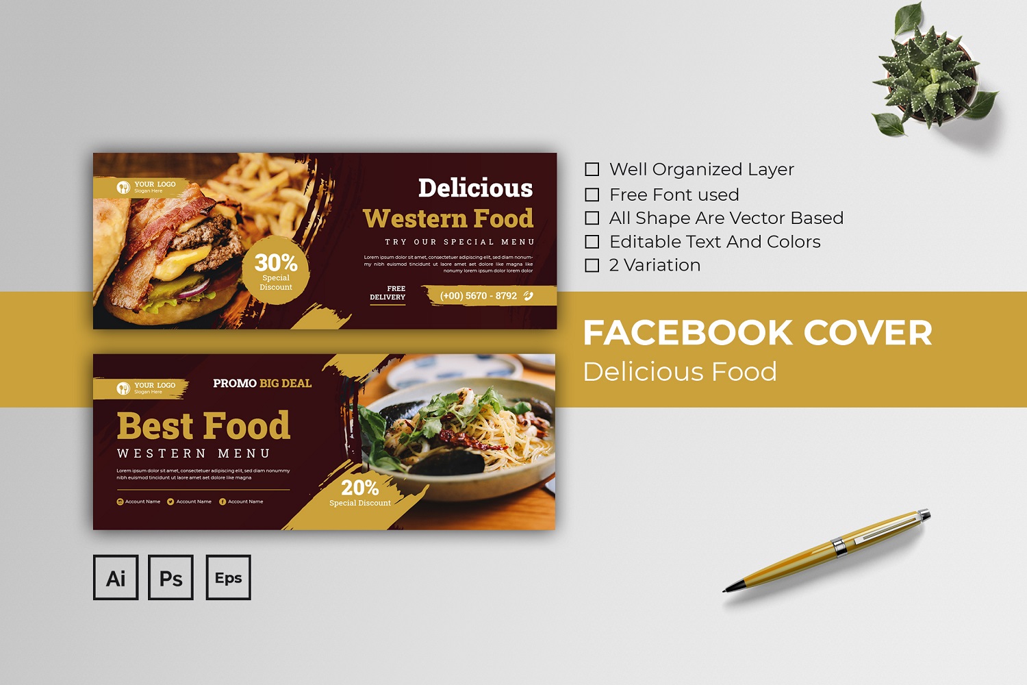 Delicious Food Facebook Cover