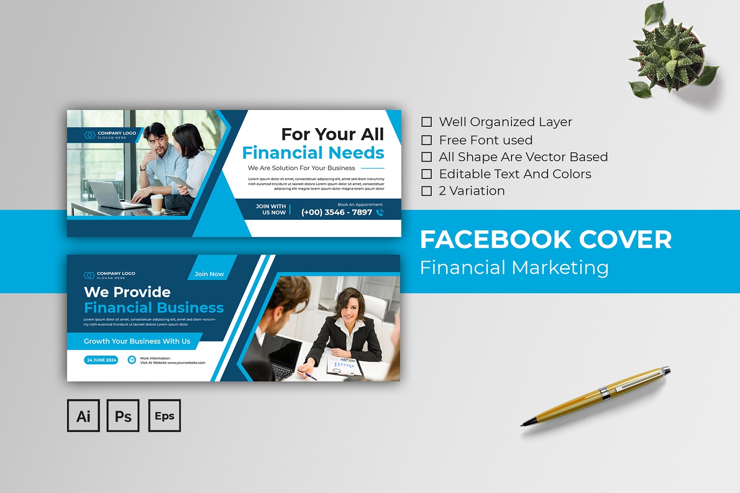 Financial Marketing Facebook Cover