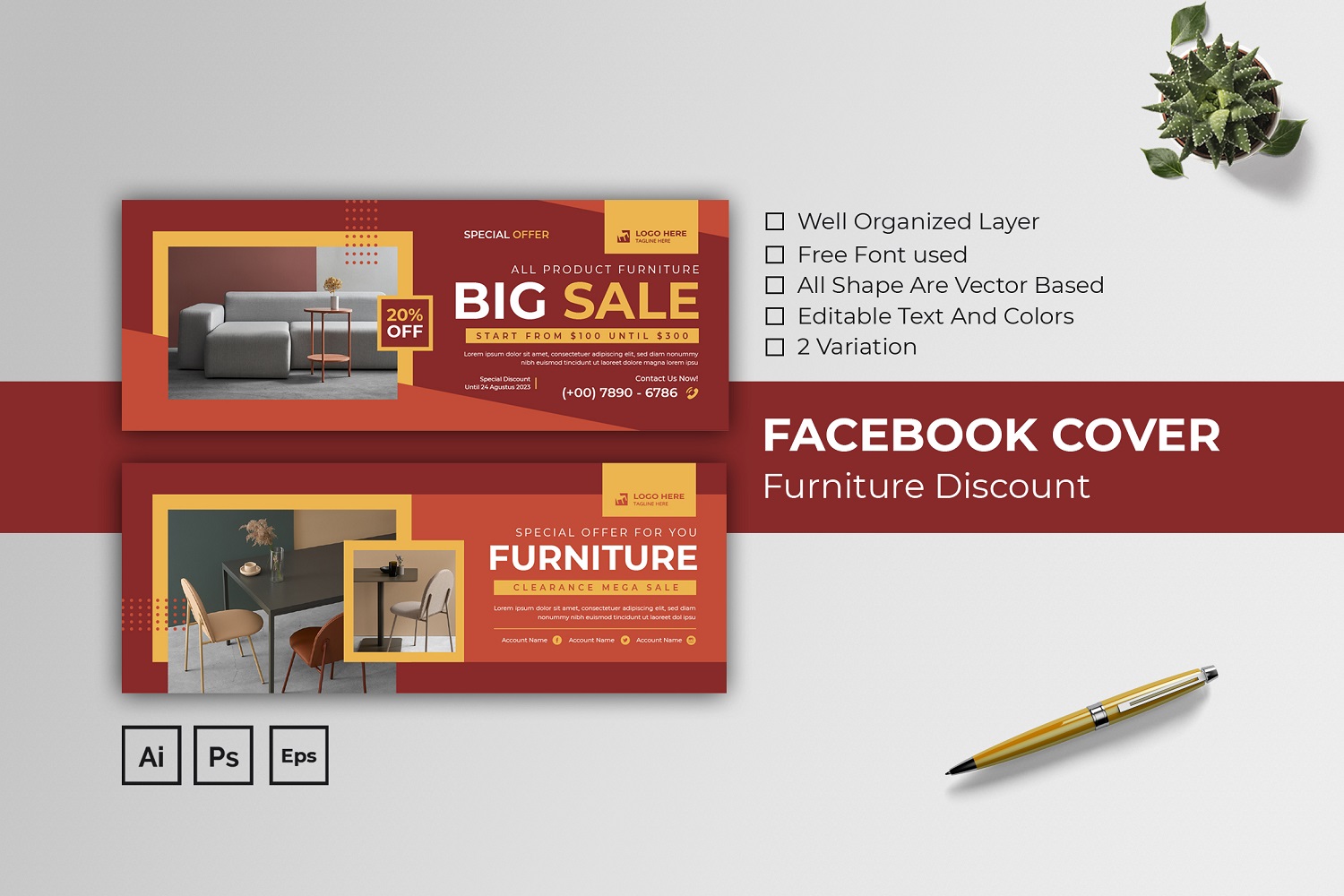 Furniture Discount Facebook Cover