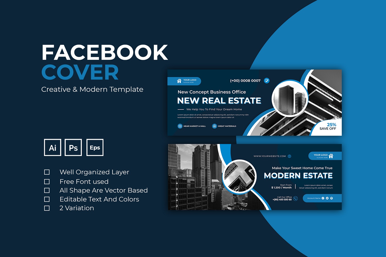 Modern Estate Facebook Cover