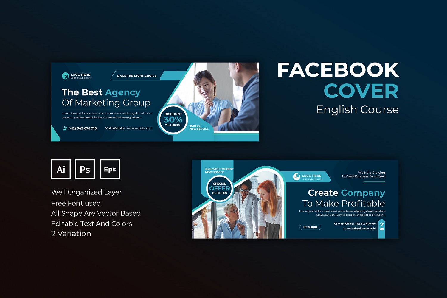 Marketing Agency Facebook Cover