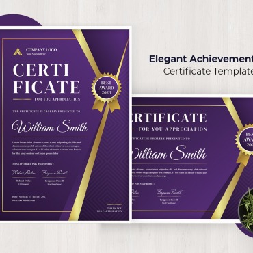 Achievement Business Certificate Templates 210748