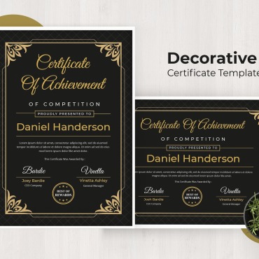 Document Award Certificate Templates 210750