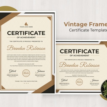 Document Award Certificate Templates 210752