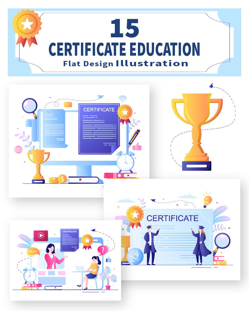 15 Certificate Document Illustration