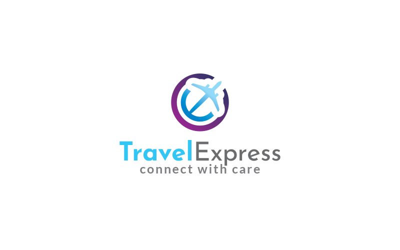 Travel Express Logo Design Template