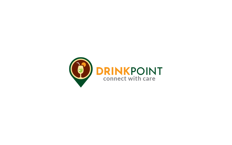 Drinks Point Logo Design Template