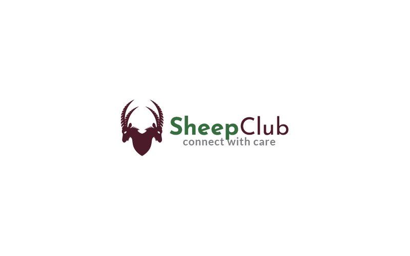Sheep Club Logo Design Template