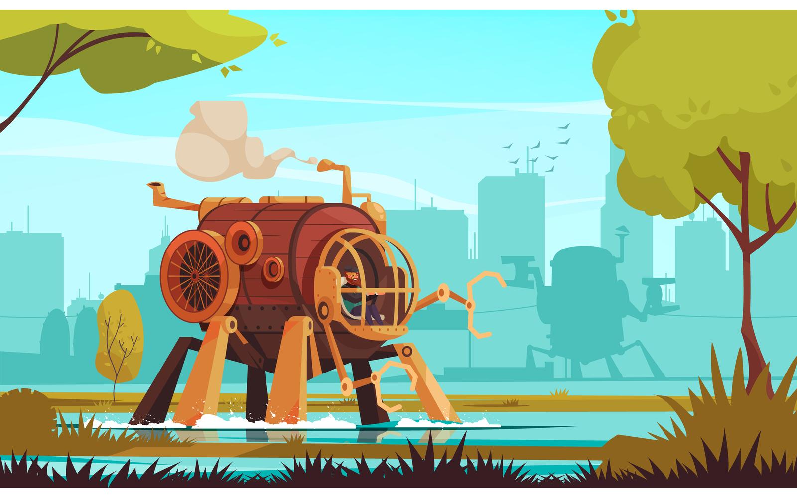 Steampunk 210112627 Vector Illustration Concept