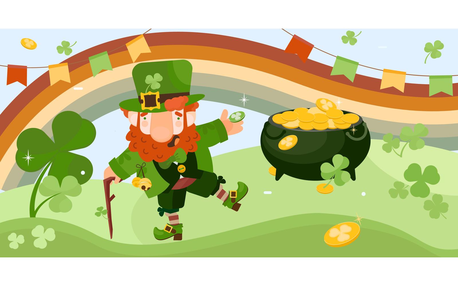 Patrick Day Leprechaun 210160206 Vector Illustration Concept