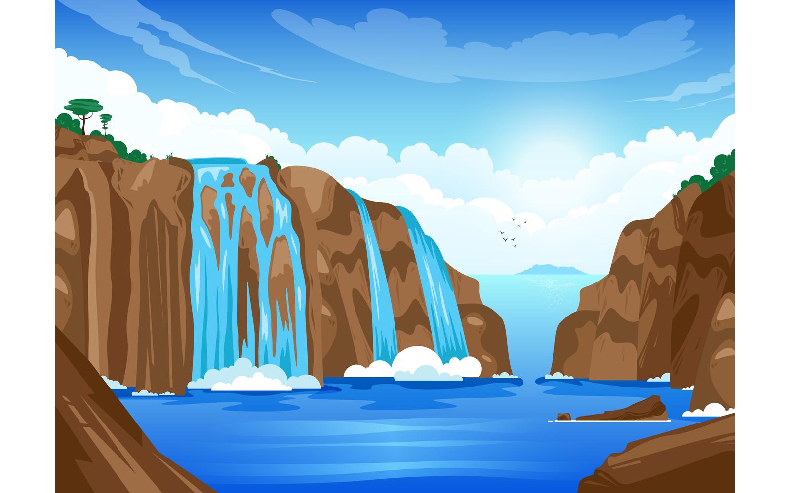 Waterfall Illustration 210151826 Vector Illustration Concept