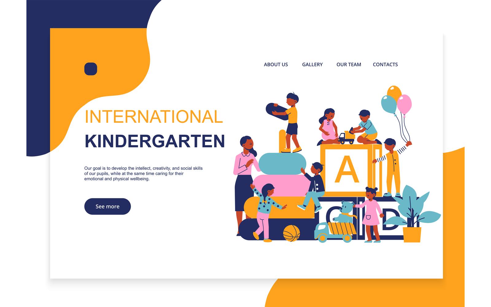 Kindergarten Concept Banner 200660305 Vector Illustration Concept