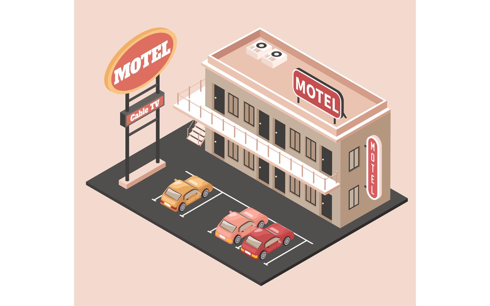 Isometric Motel 201212113 Vector Illustration Concept