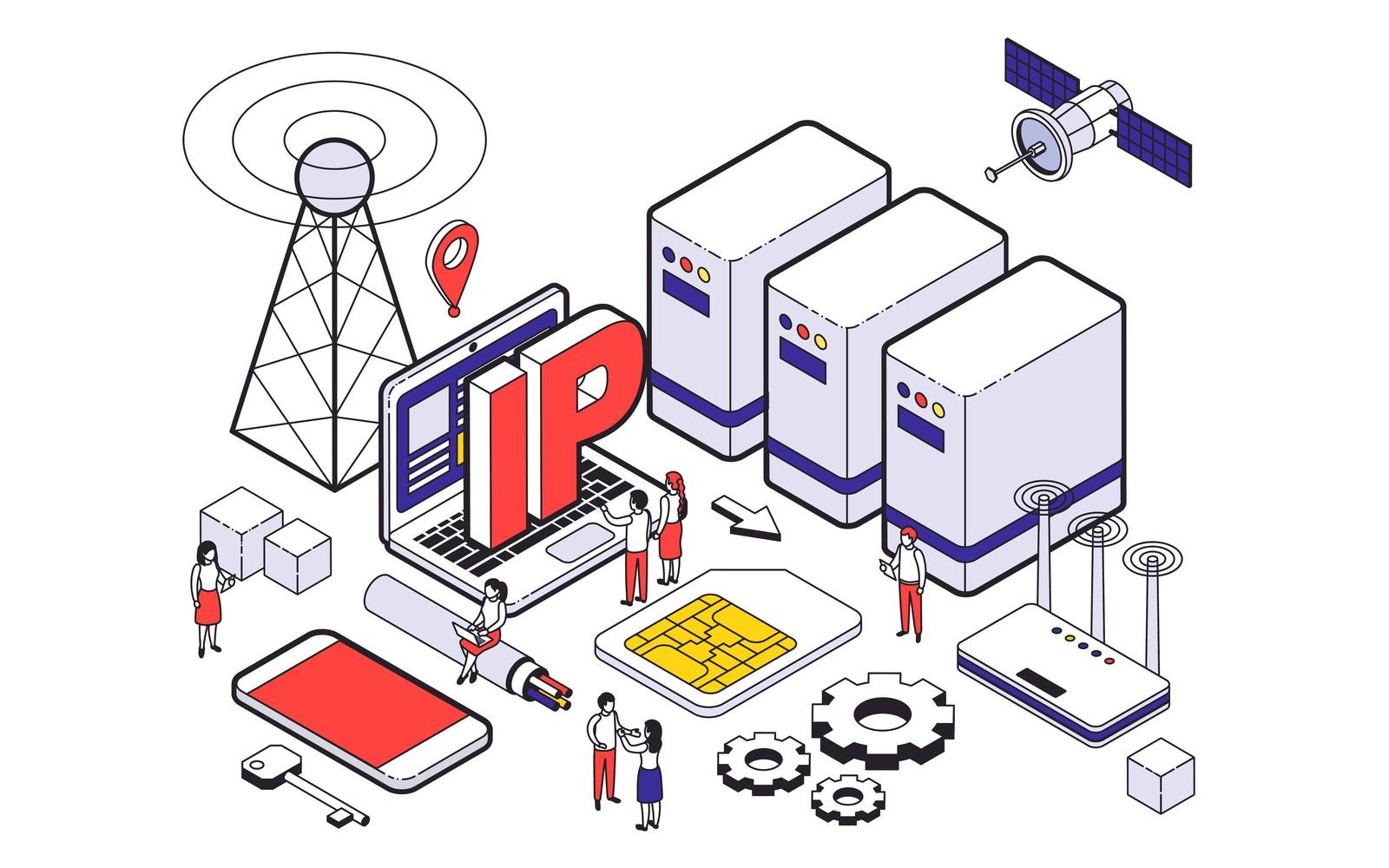 Web Hosting Isometric-01 201103920 Vector Illustration Concept