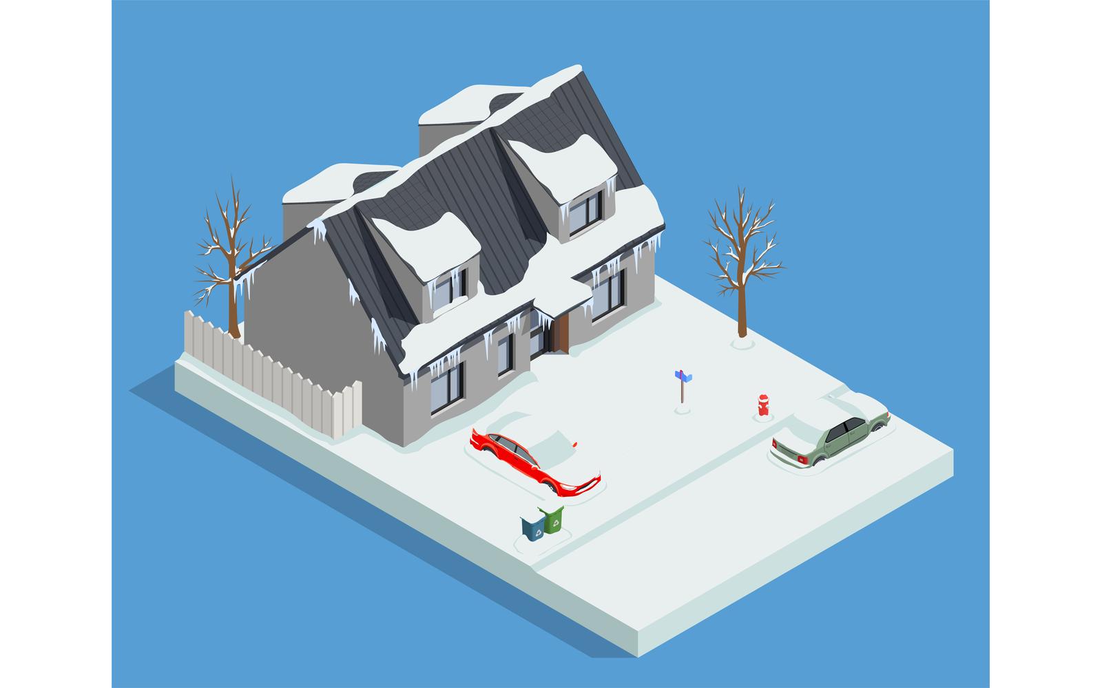 Snow Cleaning Removal Machinery Isometric 201220129 Vector Illustration Concept