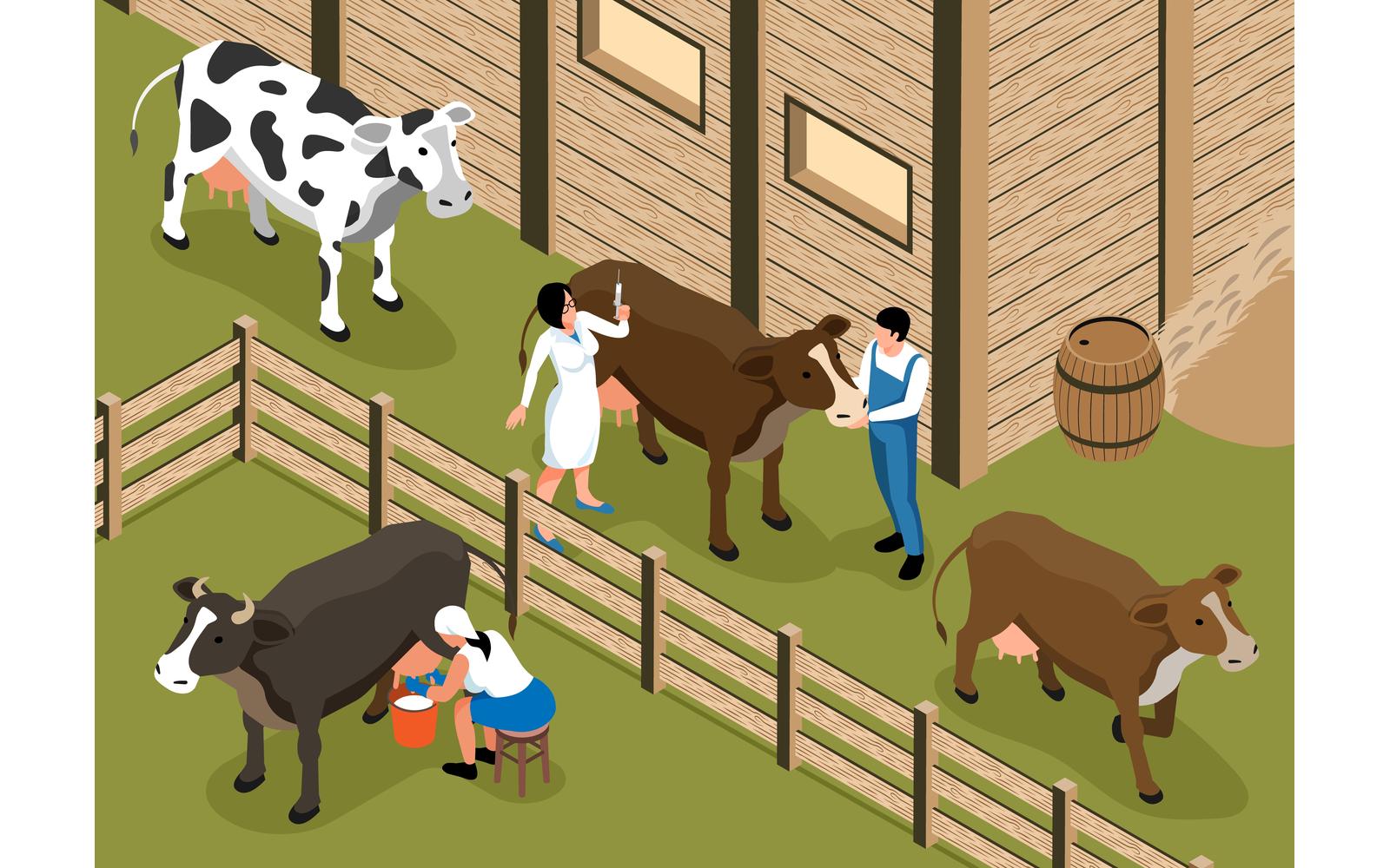 Isometric Veterinary Horizontal Illustration 210110512 Vector Illustration Concept