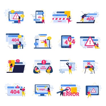 Icons Set Illustrations Templates 211235