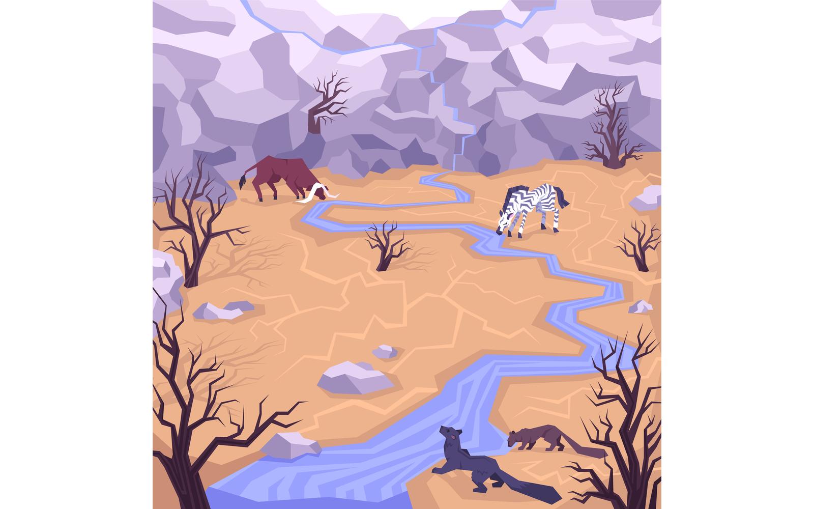 Landscape Flat 210150748 Vector Illustration Concept