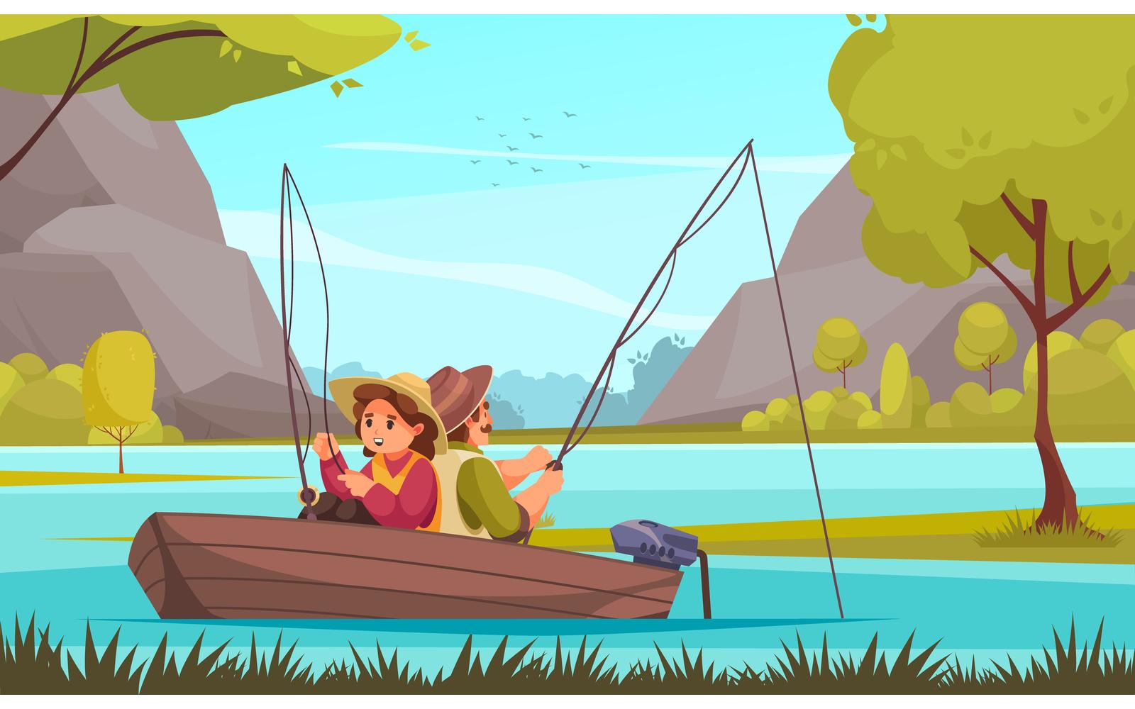 Fishing 210212627 Vector Illustration Concept