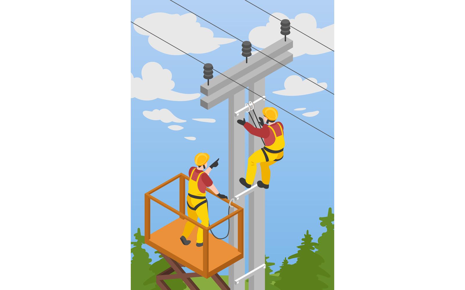 Isometric Electric Illustration 210212126 Vector Illustration Concept