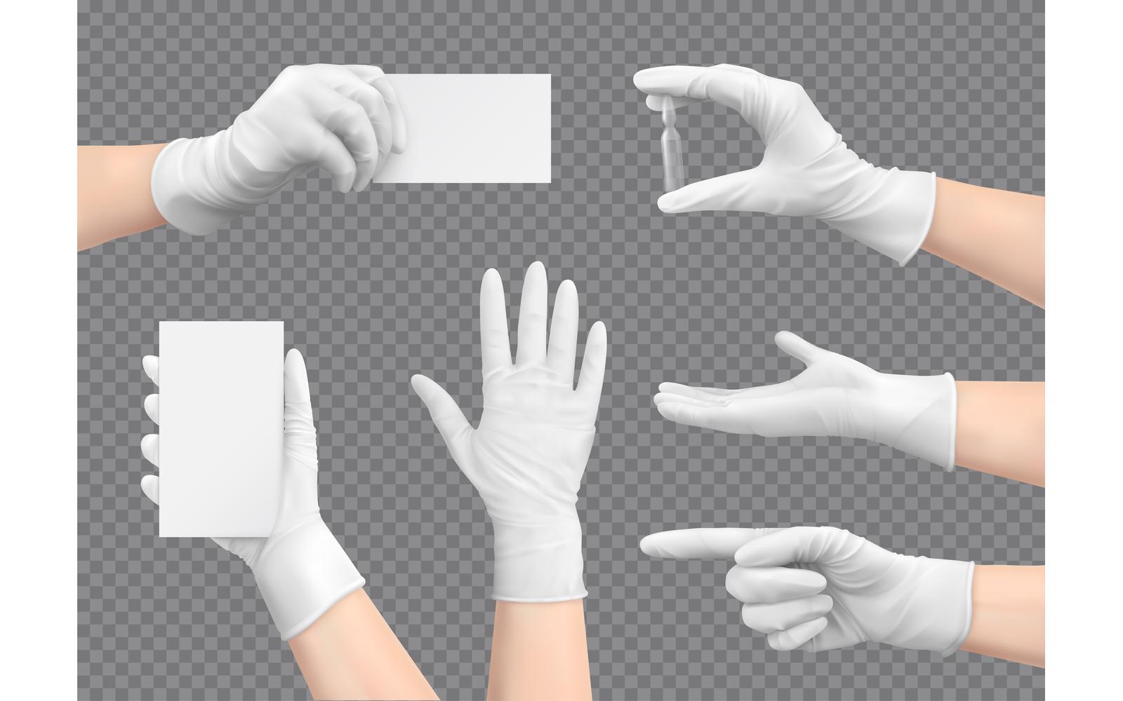 Hands In Gloves Realistic 201030921 Vector Illustration Concept