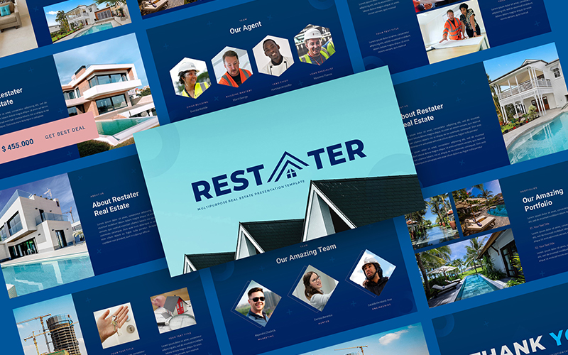 Restater - Multipurpose Real Estate PowerPoint Presentation Template