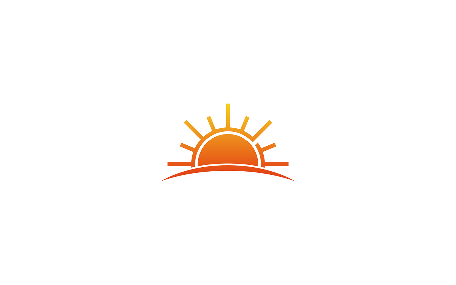 Sunrise Logo Design Vector Template