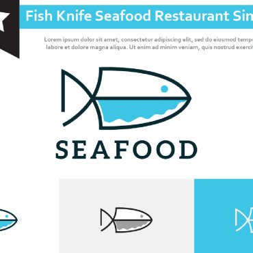 Knife Seafood Logo Templates 211470