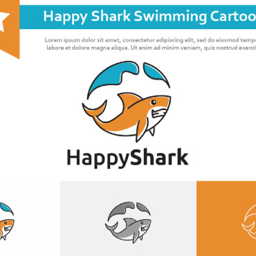 Friendly Shark Logo Templates 211473